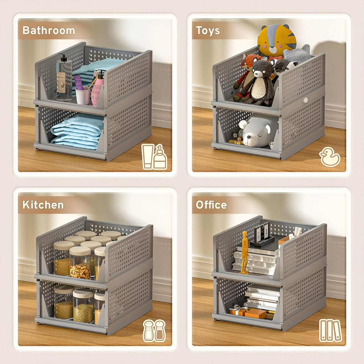 Multipurpose Foldable Stackable Wardrobe Organizer |🔥BUY 1 GET 1 FREE🔥